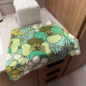 Zara Green Printed Skirt NWOT